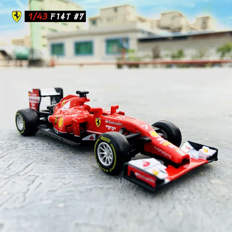 1:43 Bburago 1:43 SF14T-7 F1 Racing Ferrari 2018 SF71H 2017 SF70 2016 SF16 2014 S14T F21012 Diecast Model Car
