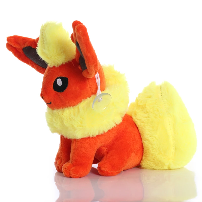 1 stücke 20cm Pokemon Flareon Plüsch Spielzeug Puppe Kawaii Flareon Plüsch Anhänger Weiche Angefüllte Spielzeug Geschenke für Kinder Kinder