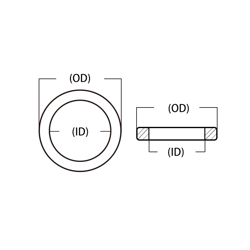 Thickness 1/1.5/2mm M5 M6 M8 M9 M10 M12 M14 M16 M18 M20T3 copper washer O-ring marine gasket flat seal ring fittings