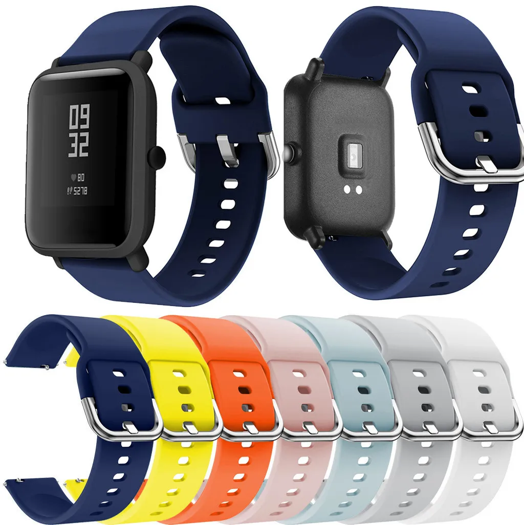 Wrist Strap for Xiaomi Huami Amazfit Bip Youth Watch High Quality Silicone Replacement Watch Band Straps wristband Accessories