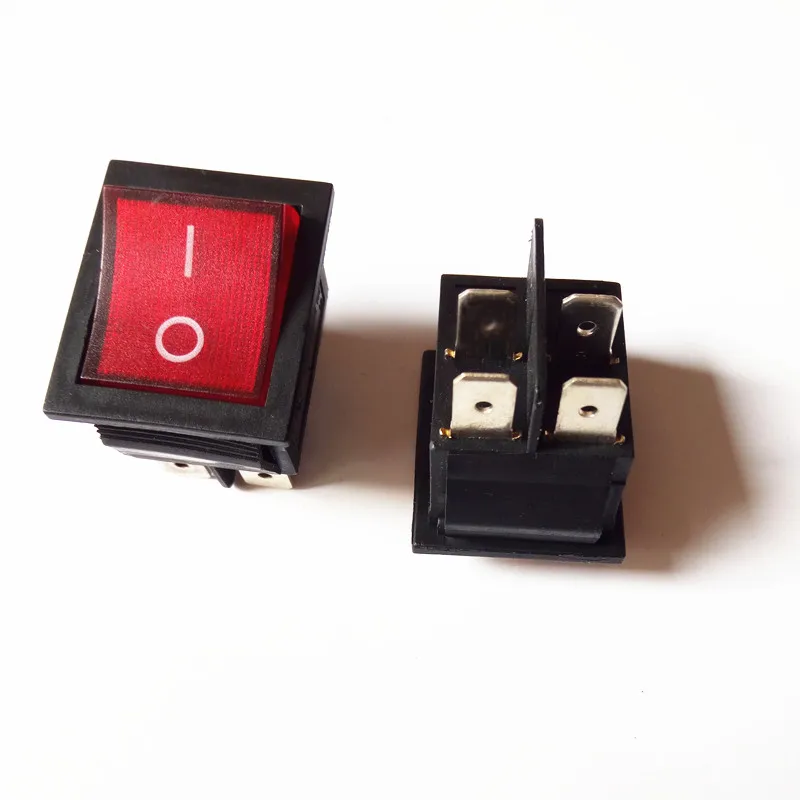 KCD4 Rocker Switch ON-OFF 2 Position 4 Pins / 6 Pins Electrical equipment With Light Power Switch 16A 250VAC/ 20A 125VAC