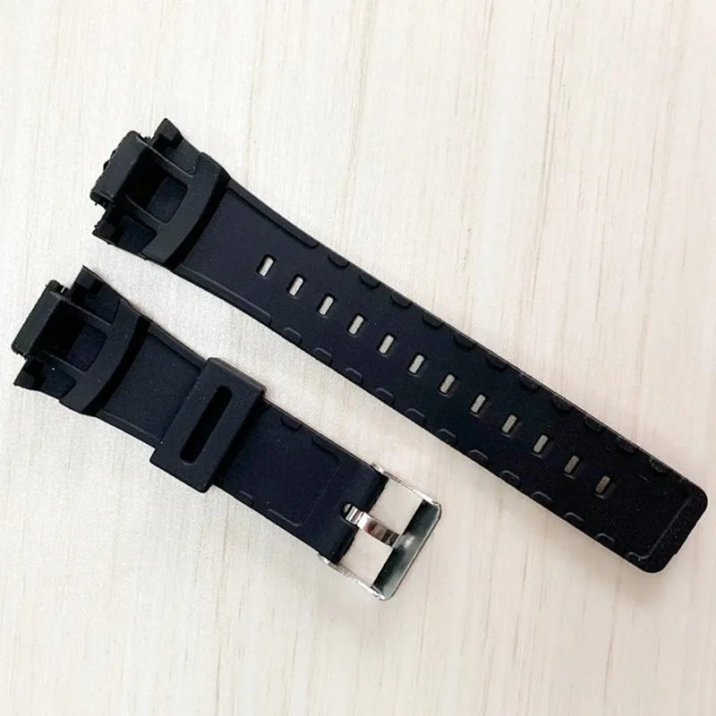 26*16mm Silicone Watchband For G Shock GAW-100/GLX/GA-200/150/201/300/310/GAS-100 Black Replacement Band Strap Watch Accessories