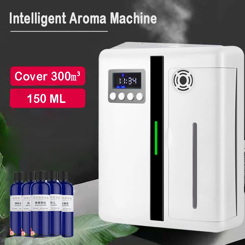 Air Scent Machine 300CBM New White Fashion Fragrance Aroma Diffuser Timer Function Essential Oil for Home Office