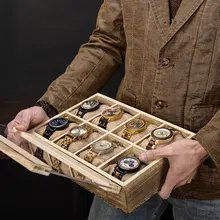 Wooden Watch Display Organizer Box #6