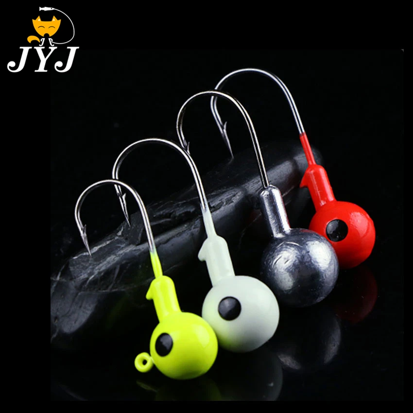 10pcs Jig Head Hook 3.5g 5g 7g 10g 12g 14g 18g Fishing Hook colored Jig Lure Hard Baits Soft Worm Fishing Tackle