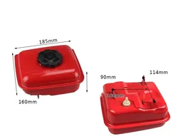 154F brandstoftankconstructie met dop voor Chinese 156F verticale as 81CC 2.4HP 4HP 4-takt benzinemotor