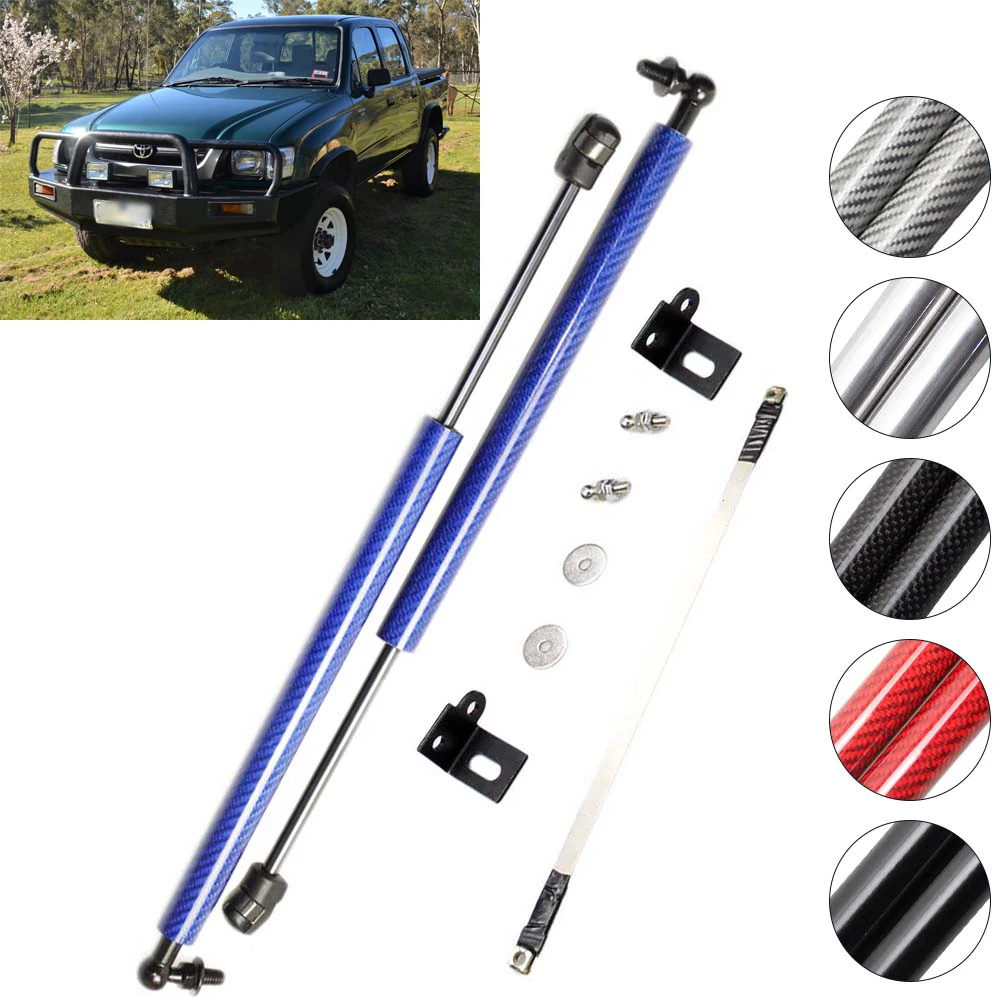 

carbon fiber for toyota Hilux N140 N150 N160 N170 1997-2004 Front Hood Bonnet Gas Struts Lift Support Lift spring Damper Shock