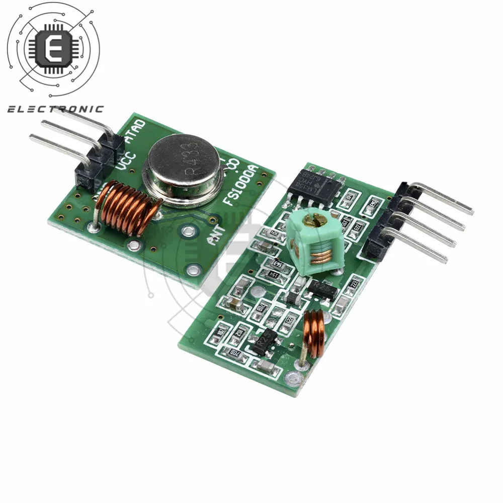 433Mhz RF Wireless Transmitter Module And Receiver Kit 5V DC 433MHZ Wireless For Arduino Diy Kit Wireless Receiver Module