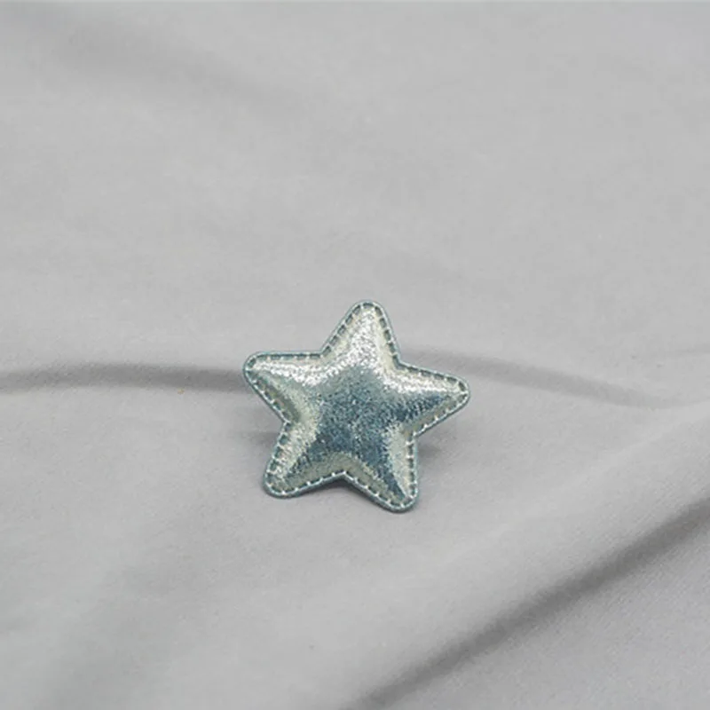 30pcs/lot 5cm star Patches Appliques for Craft Clothes Sewing Supplies DIY Hair Clip Accessories