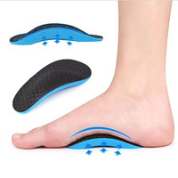 1 Pair Eva Sport Orthotic Insoles Flat Arch Support Half Pad Inner Outer Eight-shaped Orthopedic Foot Pad Men Women Shoe Insoles