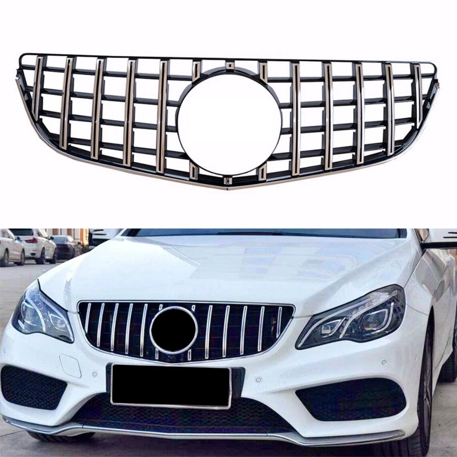 Front Grill Upper Grille For Mercedes Benz E-Class W207 C207 E200 E250 E350 E550 2014 2015 2016 Saloon Wagon Coupe