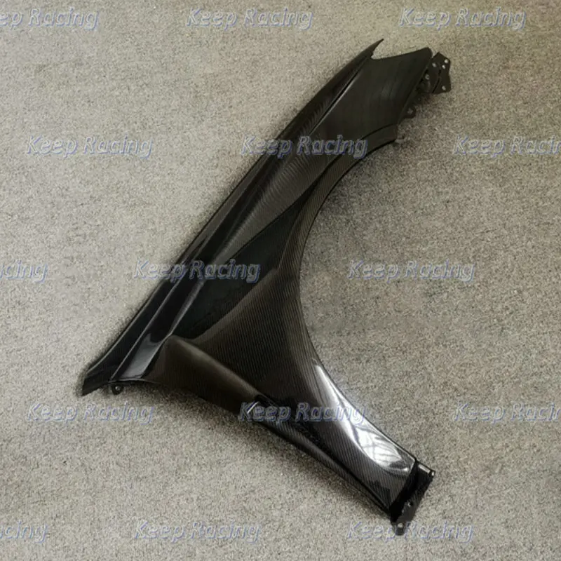 DAMD Style Carbon Fiber Front Fender Vented For Subaru Legacy BP5 Glossy Finish Wheel Flare With Air Duct Fibre Arch Cover Part