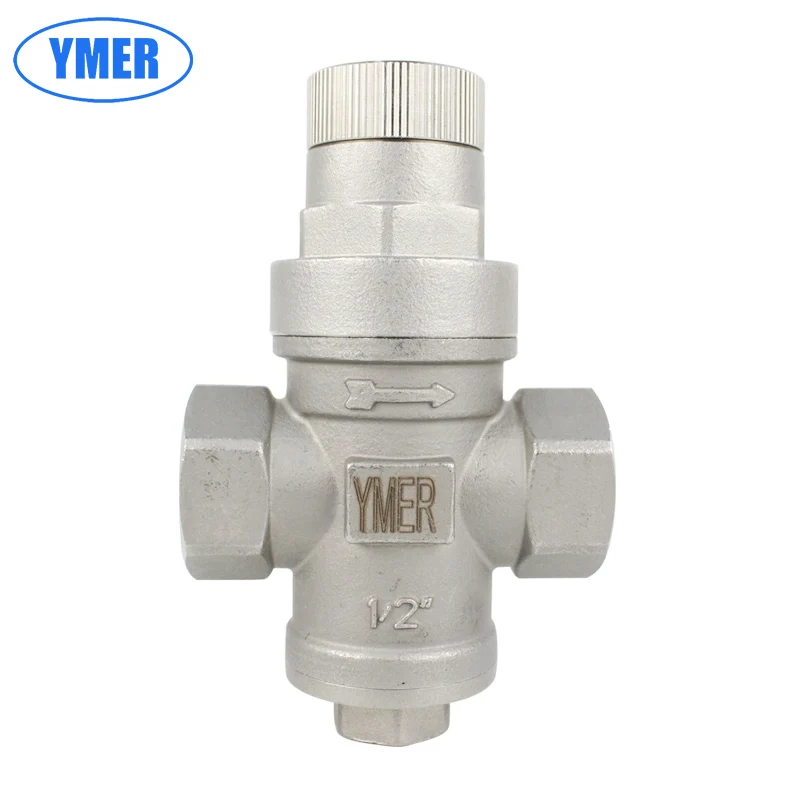 

Редукционный клапан YMER 1/2" 3/4'' из нержавеющей стали 304 RD-34B для воды и масла, прямого действия, 1.6МПа, с резьбой G, DN15 DN20