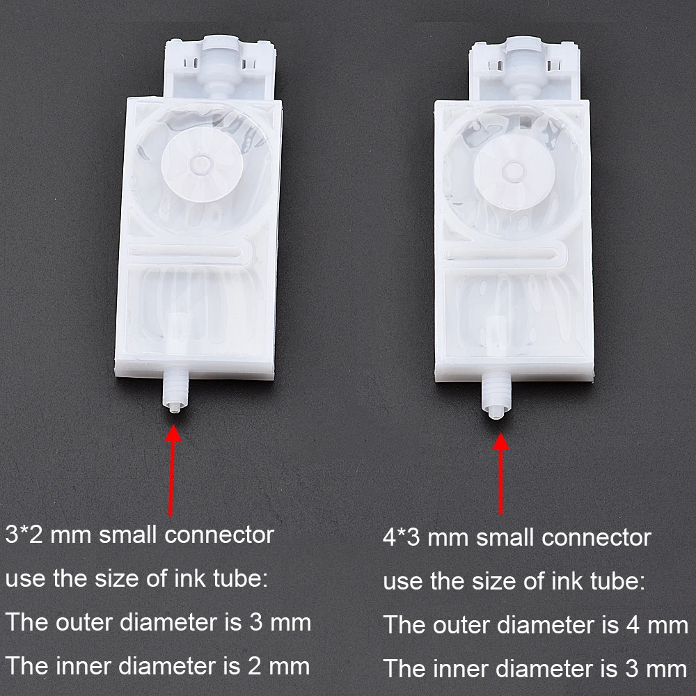 10PC DX5 DX7 ink damper for Mimaki JV33 JV5 CJV30 Galaxy for Epson XP600 TX800 eco solvent plotter printer dumper with connector