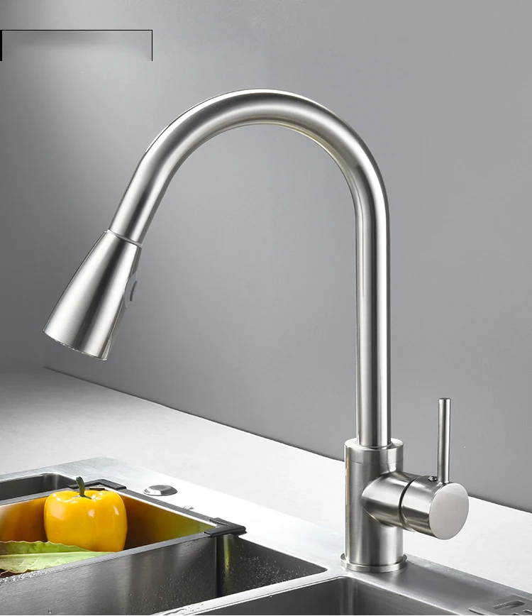 Gappo Kitchen Faucets Pull Out Kitchen Single Handle Rotatable Sink Faucets Water Mixer Water Sink Mixer Tap Robinet Cuisine images - 6