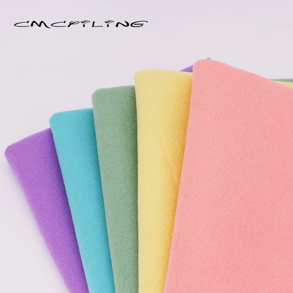 CMCYILING High Density Soft Smooth Felt Fabric For Needlework DIY Sewing Dolls Crafts/Non-Woven /Polyester Cloth 45CMx110CM