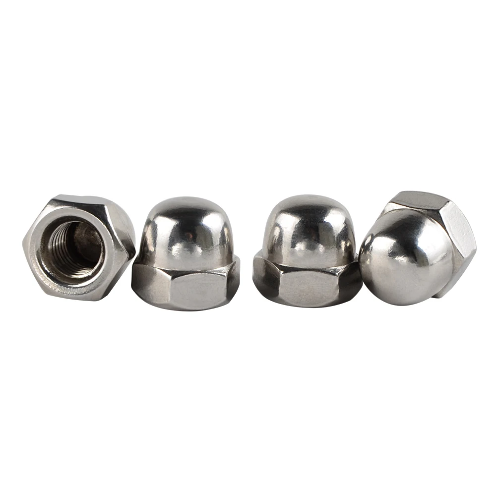 Universal Blind Nut M10x1.25 Knobs Hex Dome Acorn Nut Nuts Kit 10mm x 1.25 thread Pitch Wrench Size 16mm For Honda Cap