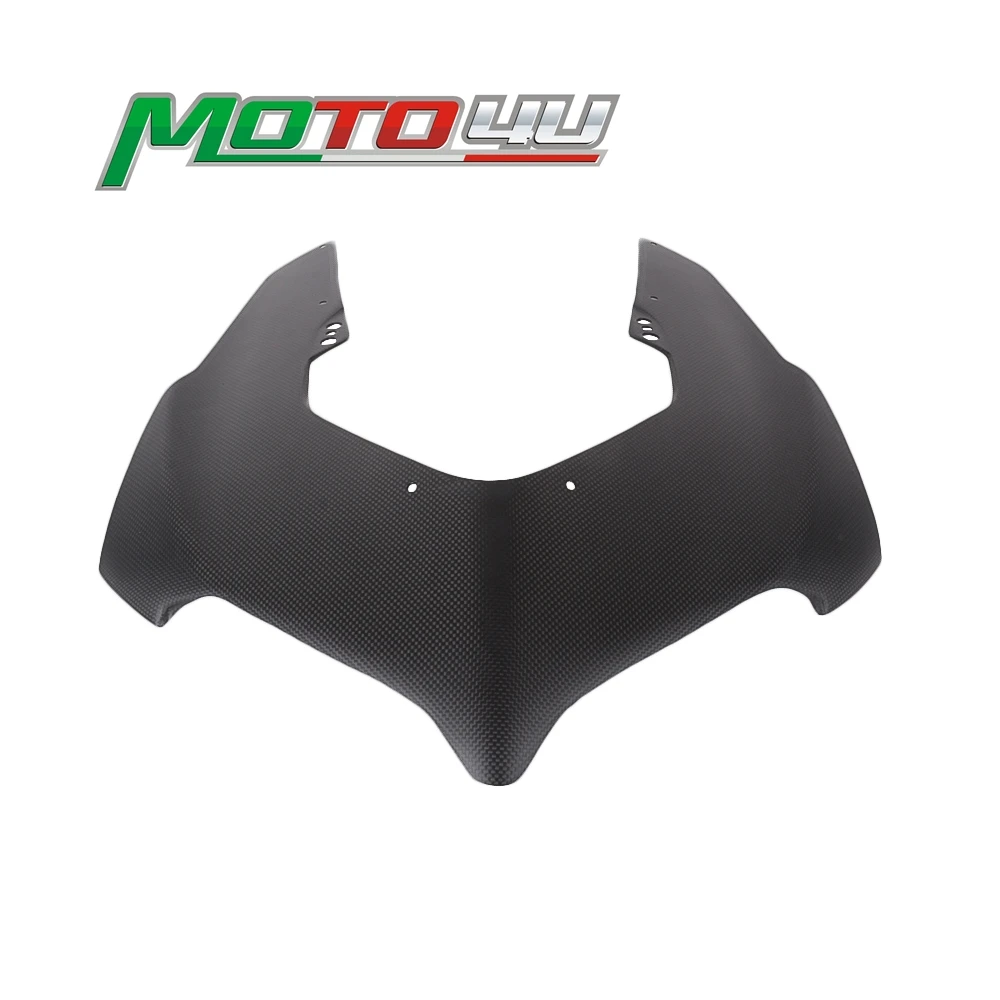 For Ducati  Panigale V4 Real Carbon Fiber Front Nose Fairing Motorcycle Upper Nose Headlight Cover Superbike Matt Finished