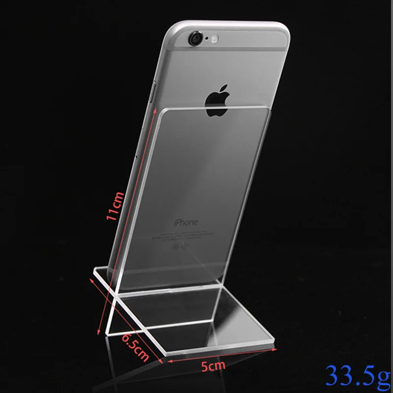 Markdown sale Clear Acrylic 1Layer Cross Ornaments Display Shelf Mobile Cellphone Wallet Sun Glasses Rack Jewelry Display Shelf