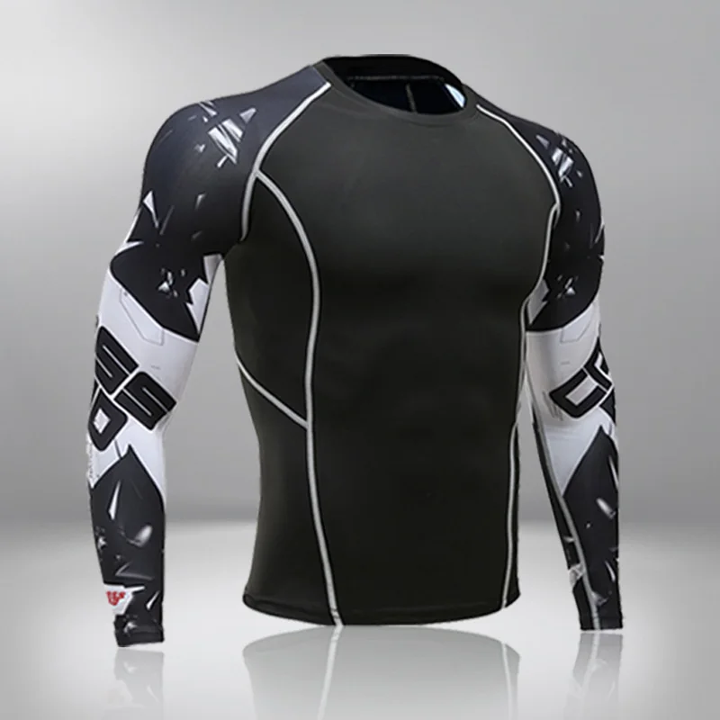 Tight Tactical Thermal Underwear Men Outdoor Sports Function Breathable Training Cycling Long/Short-Sleeved T-shirt Clothing Ski