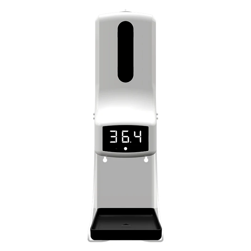 K9 Pro Wall-Mounted Thermometer with Soap Dispenser,with Alarm, Suitable for Use in Offices,Home Schools and Communities