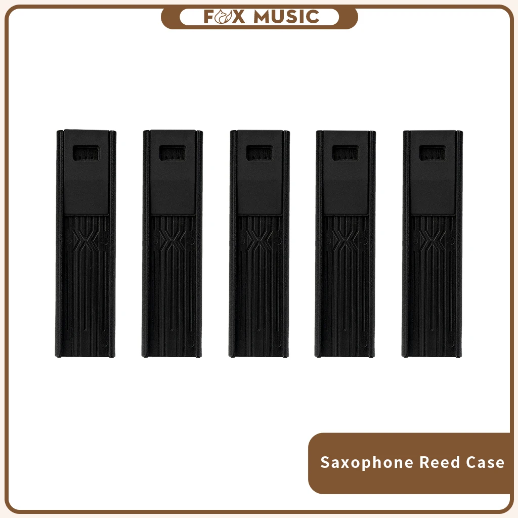 

5pcs/ 1set Tenor Saxophone Reed Case ABS Portable Saxophone Reed Case Woodwind Parts Accessories