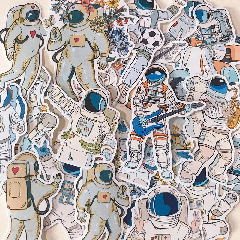 

25pcs/lot Cute astronaut Sticker Diy Album Scrapbooking Diary Planner Journal Sticker Decorative Label For Kids