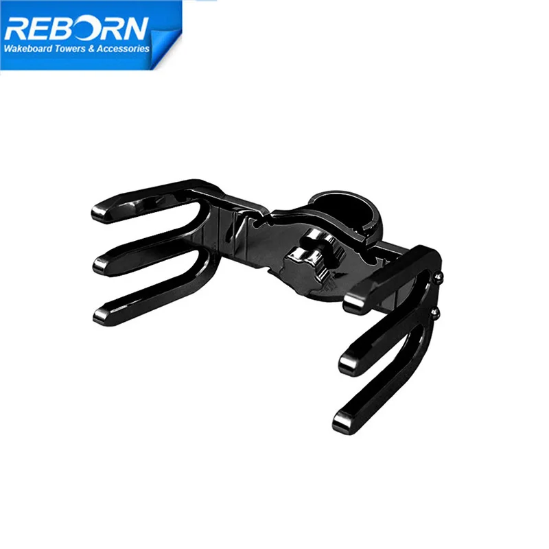 

Reborn Pro3 Quick Release Boat Wakeboard Tower Rack, Glossy Black