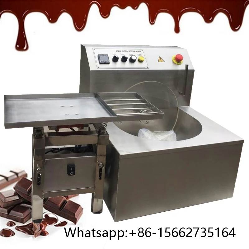 

High quality 8kg chocolate tempering machine with vibration table 110V / 220V chocolate melter combined with vibrator