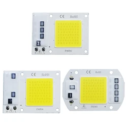 LED COB 램프 칩, 10W 20W 30W 50W AC 220V 240V IP65 스마트 IC 필요 없는 드라이버 DIY 투광 조명 Led 전구 스포트라이트 야외 칩 램프