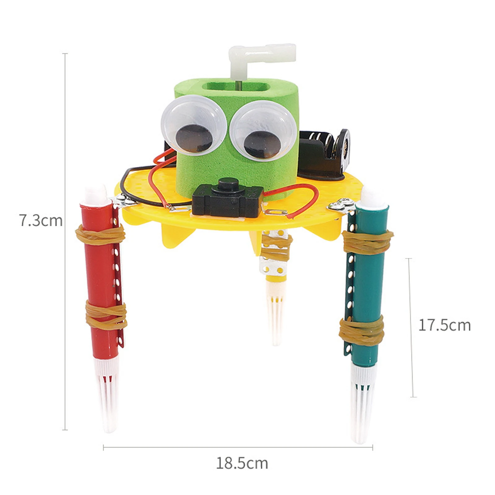 Mainan Edukasi Penemuan Kecil Teknologi Robot Doodle DIY Pembelajaran Dini untuk Eksperimen Sains Primer dan Sekunder Anak-anak