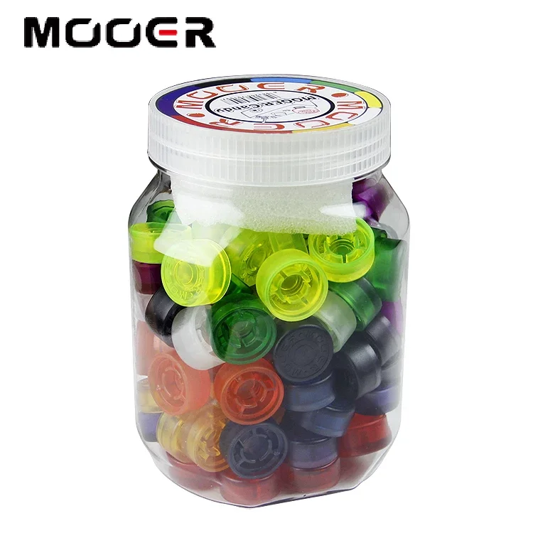 

100 pieces mutil colors Mooer candy guitar footswitch toppers Guitar accessories Various styles