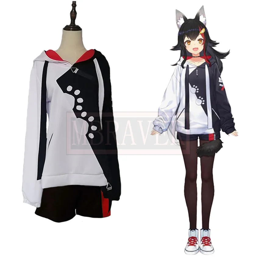 

VTuber Hololive Okami Mio Cosplay Costume Uniform Christmas Halloween Custom Made Any Size