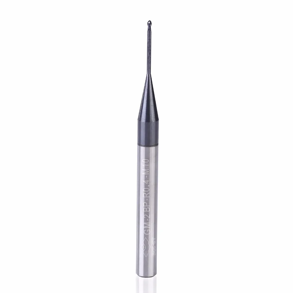 5pcs/lot GM-2BP R0.25-R2.5 ball nose end mill Milling cutter Spiral Bit Tool CNC long neck End mills Router bits