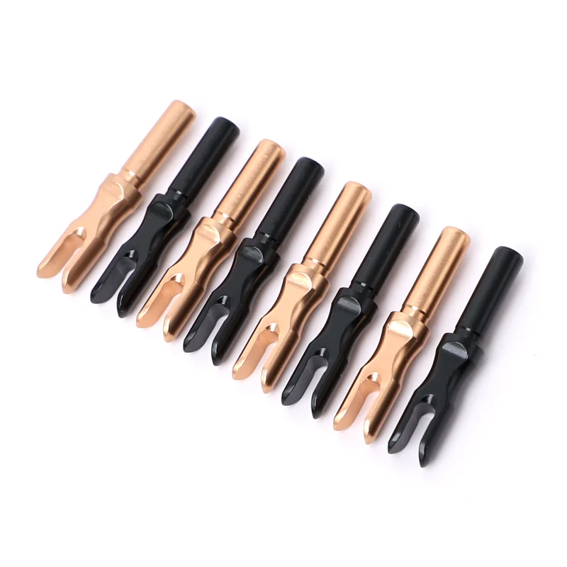 6/12pcs Archery Arrow Nock Aluminum Alloy Inserted Arrow Tails For ID4.2mm Arrow Shaft DIY Bow Arrow Hunting Shooting Accessory