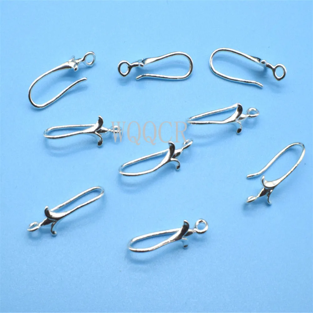 

Flower Type Wholesale 10PCS Lot 925 Sterling Silver Earring DIY Jewelry Making Accessories Hook Earrings Charm Component