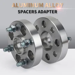 2Pieces PCD 4x100 ID=OD=56.1mm Car Aluminum Wheel Spacer Adapter 15/20/25/30/35/40/45mm Flange For 4lug Honda Fit Jazz