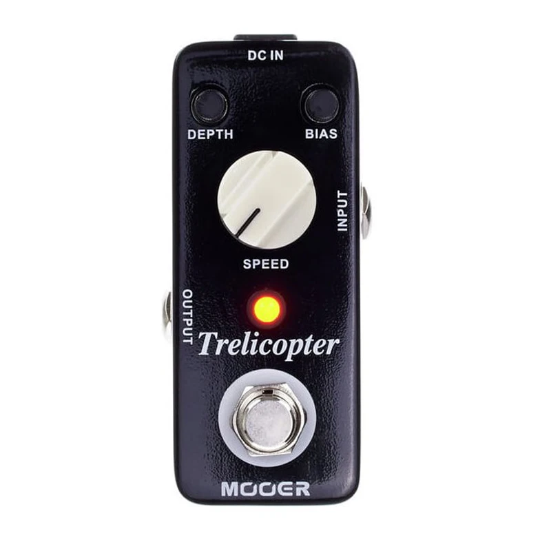 Mooer Mtr1 Trelicopter Electric Guitar Pedaleira Guitarra Classic Optical Tremolo Pedal Guitar Parts Synthesizer Effector