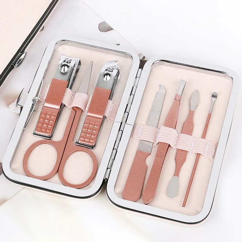 7-piece Scissors Set Household Stainless Steel Nail Tool Beauty Set