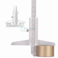 High Quality150mm 200mm 300mm Depth Vernier Caliper 0.02mm Steel Metric Gauge Micrometer 6/8/12INCH depth Measuring Tools