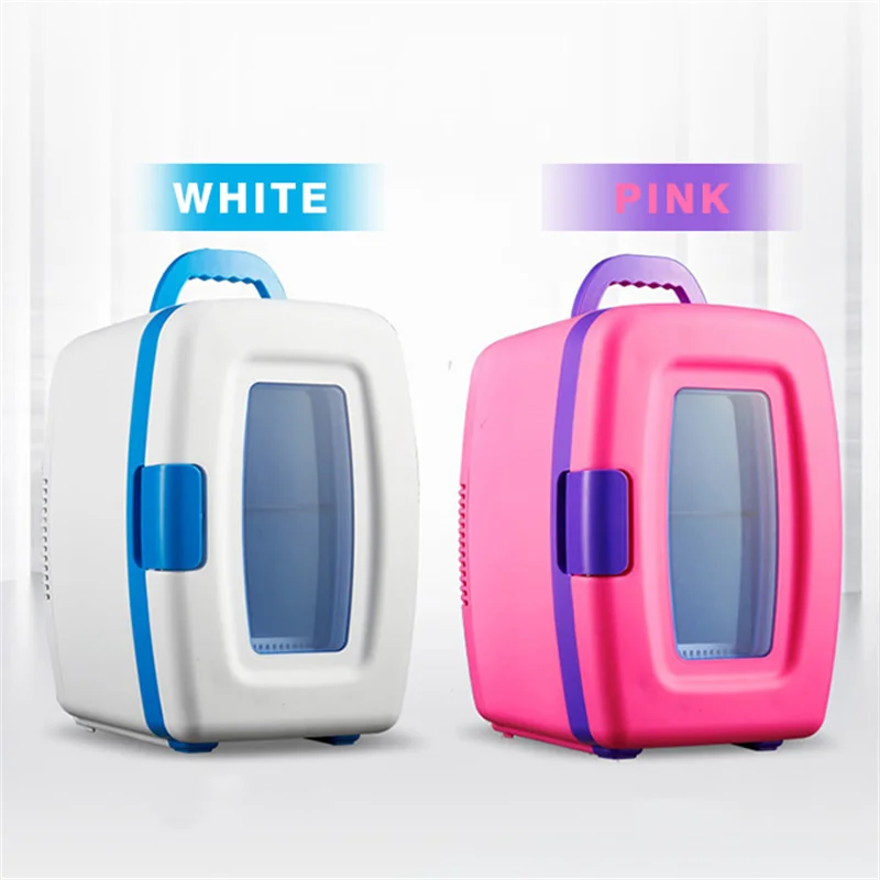 Mini lodówka przenośna lodówka 10L bez hałasu samochód i napój domowy makijaż pielęgnacja skóry zamrażarka ciepłe lub zimne chłodzenie 220V BX22