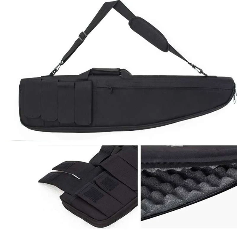 Tactical Gear Outdoor Hunting Rifle Protection Carry Case Nylon Bag About 98 / 118cm Airsoft Shooting Air Gun Shoulder Backpack