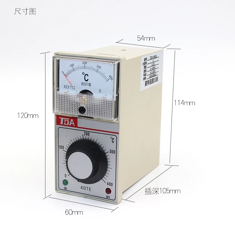 Temperature Controller TDA-8001 Electric Oven Baking Oven Electric Grill Sealing Machine Thermostat E Type 300-Degree