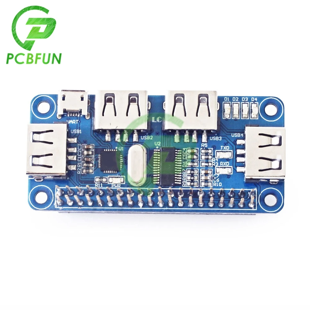 for Raspberry Pi USB Expansion Board HUB Hub for Raspberry Pi 4B/Zero W/3B+ USB to Ethernet RJ45 Network Port USB HUB Splitter