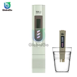 TDS-3 Draagbare Pen Digitale Watermeter Filter Meten Waterkwaliteit Zuiverheid Monitor PH TDS Temperatuur Sensor Tester Meter