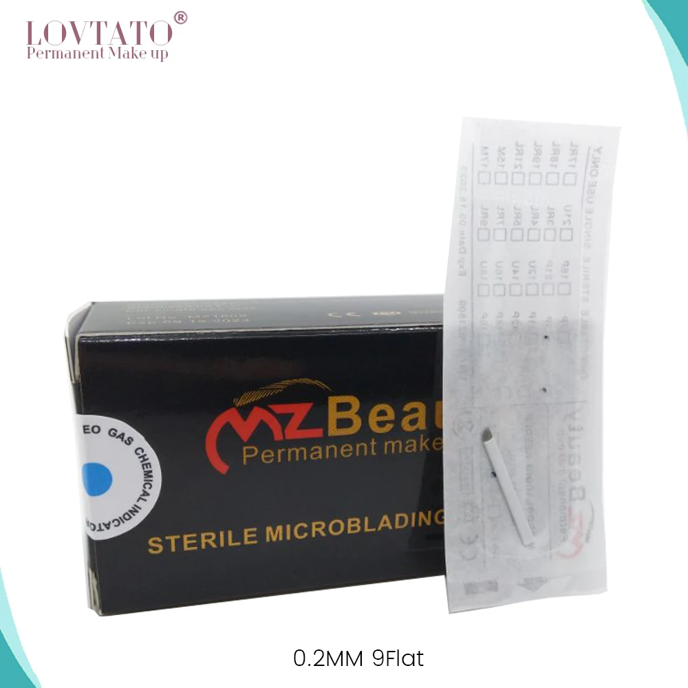 Dia 0.2mm Agujas microblading tattoo needles microblade 9 Pins Permanent make up Embroidery Pen needle tatuagem tattoo supplies