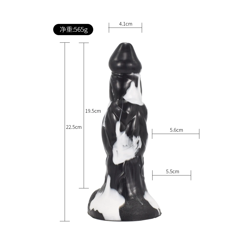 FAAK 2021 new animal dildo Ancient Mythical Beast erotic design silicone white and black large anal sex toys female masturbator