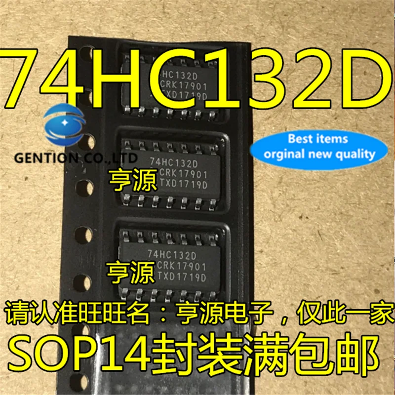 20Pcs 74HC132 74HC132D SOP-14 Logic IC inverter in stock  100% new and original