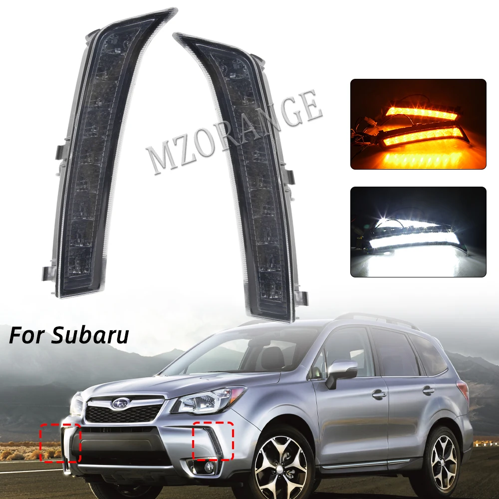 

Foglights DRL Turn Signal Lamp Daytime Running Light for Subaru Forester 2013-2018 LED Fog Lights DRL Headlight Car Accessories