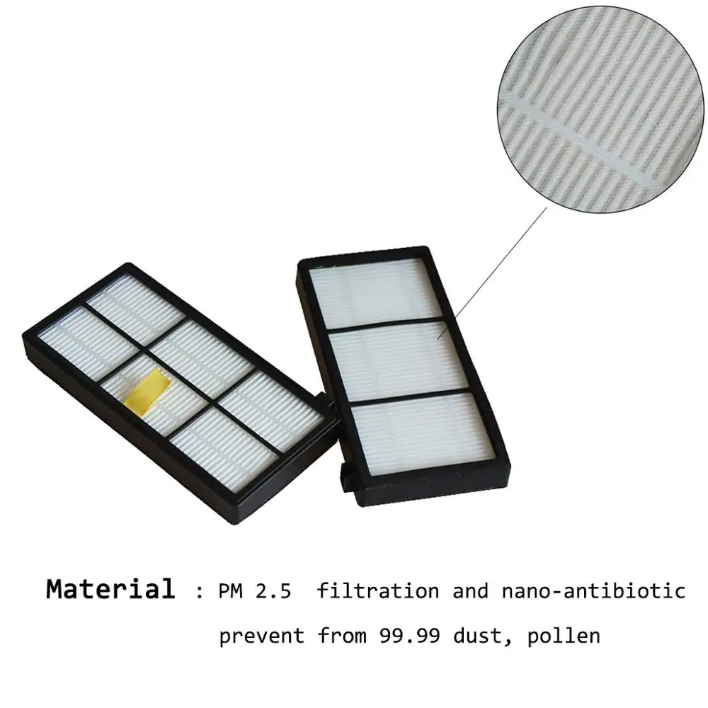 Roller Borstels + Hepa Filters Kit Voor Irobot Roomba 800 860 865 866 870 871 880 885 886 890 900 960 966 980 Stofzuiger Onderdelen